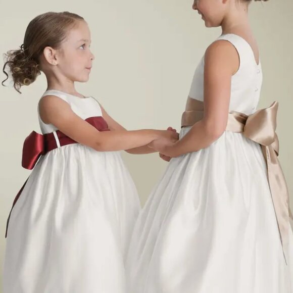 Us Angels Other - NWT US Angels Toddler Sleeveless Satin Flower Girl,Communion Dress With Sash